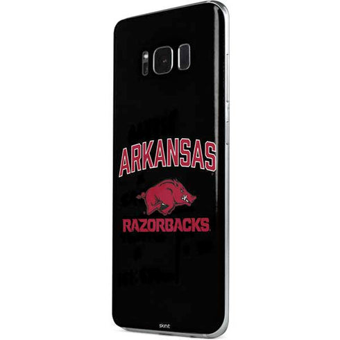 University of Arkansas-Fayetteville Razorbacks Black Galaxy S8 Plus Skin