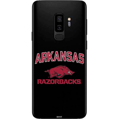 University of Arkansas-Fayetteville Razorbacks Black Galaxy S9 Plus Skin