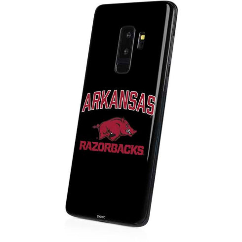 University of Arkansas-Fayetteville Razorbacks Black Galaxy S9 Plus Skin