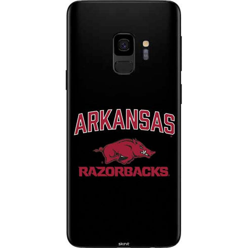 University of Arkansas-Fayetteville Razorbacks Black Galaxy S9 Skin