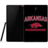 University of Arkansas-Fayetteville Razorbacks Black Samsung Galaxy Tab Skin