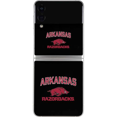 University of Arkansas-Fayetteville Razorbacks Black Galaxy Z Flip3 5G Skin