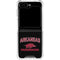 University of Arkansas-Fayetteville Razorbacks Black Galaxy Z Flip5 5G Clear Case