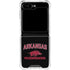 University of Arkansas-Fayetteville Razorbacks Black Galaxy Z Flip5 5G Clear Case