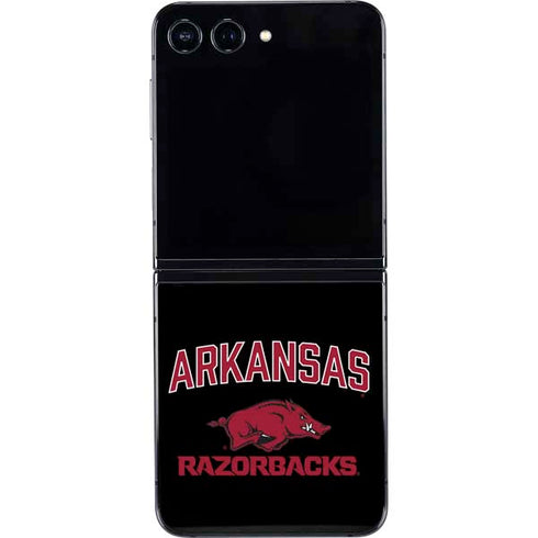University of Arkansas-Fayetteville Razorbacks Black Galaxy Z Flip5 5G Skin