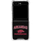 University of Arkansas-Fayetteville Razorbacks Black Galaxy Z Flip6 Clear Case