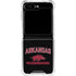 University of Arkansas-Fayetteville Razorbacks Black Galaxy Z Flip6 Clear Case