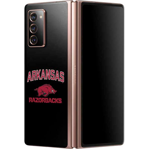 University of Arkansas-Fayetteville Razorbacks Black Galaxy Z Fold2 5G Skin