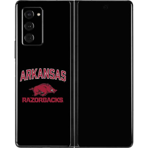 University of Arkansas-Fayetteville Razorbacks Black Galaxy Z Fold2 5G Skin