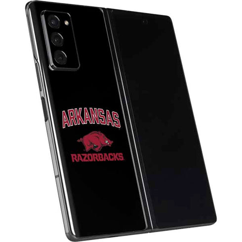 University of Arkansas-Fayetteville Razorbacks Black Galaxy Z Fold2 5G Skin