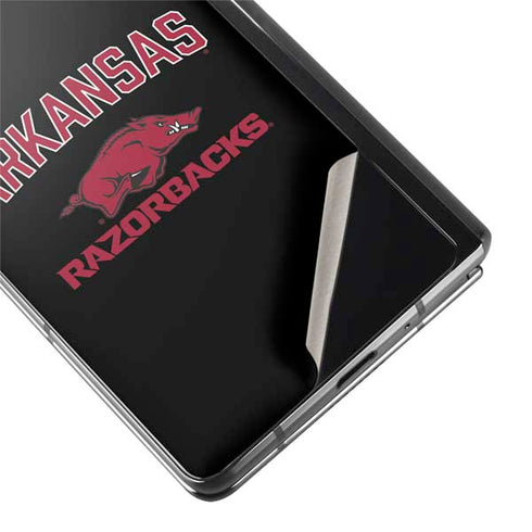 University of Arkansas-Fayetteville Razorbacks Black Galaxy Z Fold2 5G Skin