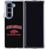 University of Arkansas-Fayetteville Razorbacks Black Galaxy Z Fold5 5G Clear Case