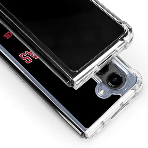 University of Arkansas-Fayetteville Razorbacks Black Galaxy Z Fold5 5G Clear Case