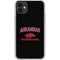 University of Arkansas-Fayetteville Razorbacks Black iPhone 11 Clear Case