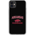 University of Arkansas-Fayetteville Razorbacks Black iPhone 11 Clear Case
