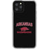 University of Arkansas-Fayetteville Razorbacks Black iPhone 11 Pro Clear Case