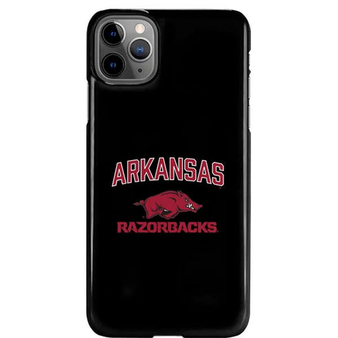 University of Arkansas-Fayetteville Razorbacks Black iPhone 11 Pro Max Lite Case