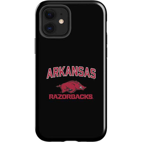 University of Arkansas-Fayetteville Razorbacks Black iPhone 12 Impact Case
