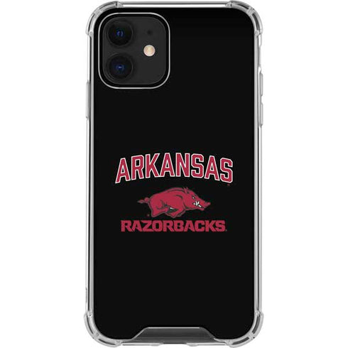University of Arkansas-Fayetteville Razorbacks Black iPhone 12 Mini Clear Case
