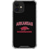 University of Arkansas-Fayetteville Razorbacks Black iPhone 12 Mini Clear Case