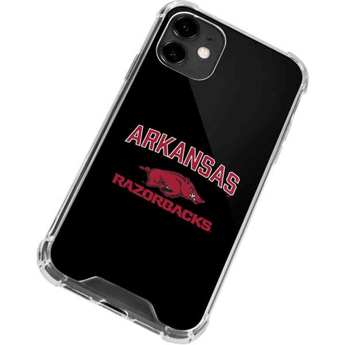 University of Arkansas-Fayetteville Razorbacks Black iPhone 12 Mini Clear Case