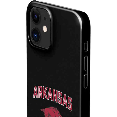 University of Arkansas-Fayetteville Razorbacks Black iPhone 12 Mini Lite Case