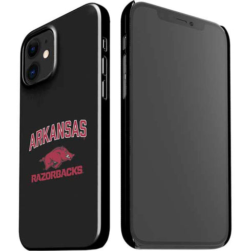 University of Arkansas-Fayetteville Razorbacks Black iPhone 12 Mini Lite Case