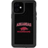 University of Arkansas-Fayetteville Razorbacks Black iPhone 12 Mini Waterproof Case