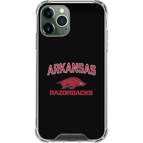 University of Arkansas-Fayetteville Razorbacks Black iPhone 12 Pro Clear Case