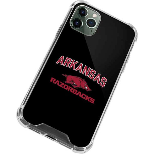 University of Arkansas-Fayetteville Razorbacks Black iPhone 12 Pro Clear Case