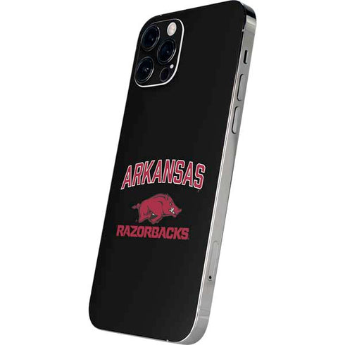 University of Arkansas-Fayetteville Razorbacks Black iPhone 12 Pro Max Skin