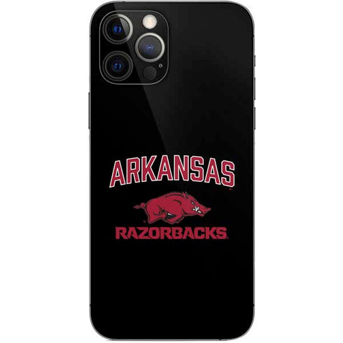 University of Arkansas-Fayetteville Razorbacks Black iPhone 12 Pro Skin