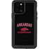 University of Arkansas-Fayetteville Razorbacks Black iPhone 12 Pro Waterproof Case