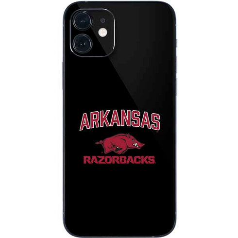 University of Arkansas-Fayetteville Razorbacks Black iPhone 12 Skin