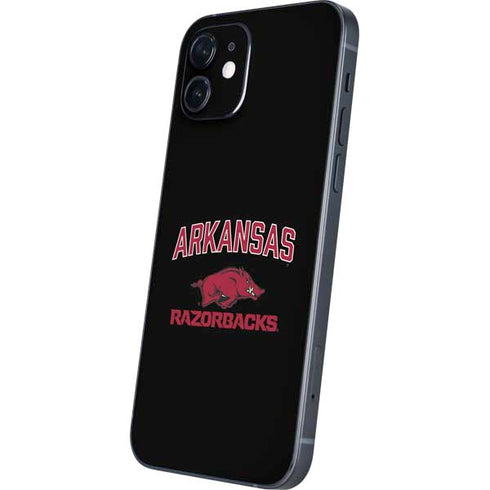University of Arkansas-Fayetteville Razorbacks Black iPhone 12 Skin