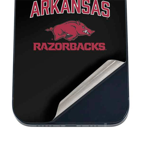 University of Arkansas-Fayetteville Razorbacks Black iPhone 12 Skin