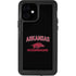 University of Arkansas-Fayetteville Razorbacks Black iPhone 12 Waterproof Case