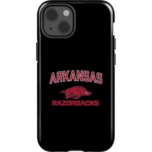 University of Arkansas-Fayetteville Razorbacks Black iPhone 13 Impact Case