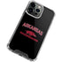 University of Arkansas-Fayetteville Razorbacks Black iPhone 13 Pro Clear Case