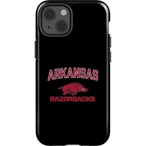 University of Arkansas-Fayetteville Razorbacks Black iPhone 14 Impact Case