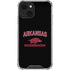 University of Arkansas-Fayetteville Razorbacks Black iPhone 14 Plus Clear Case