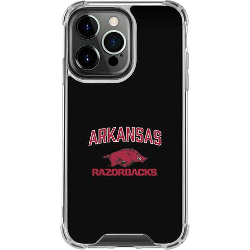 University of Arkansas-Fayetteville Razorbacks Black iPhone 14 Pro Clear Case