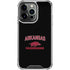 University of Arkansas-Fayetteville Razorbacks Black iPhone 14 Pro Clear Case