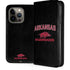 University of Arkansas-Fayetteville Razorbacks Black iPhone 14 Pro Folio Case