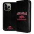 University of Arkansas-Fayetteville Razorbacks Black iPhone 14 Pro Max Folio Case