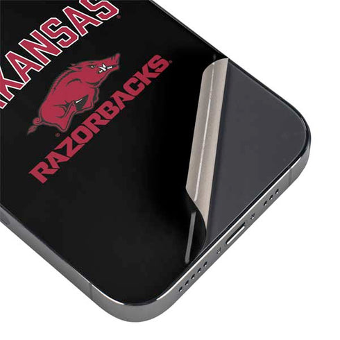 University of Arkansas-Fayetteville Razorbacks Black iPhone 14 Pro Max Skin