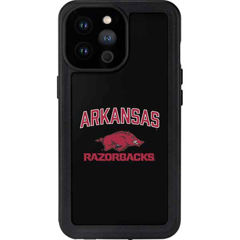 University of Arkansas-Fayetteville Razorbacks Black iPhone 14 Pro Max Waterproof Case