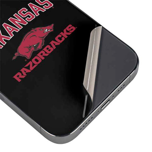 University of Arkansas-Fayetteville Razorbacks Black iPhone 14 Pro Skin