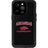 University of Arkansas-Fayetteville Razorbacks Black iPhone 14 Pro Waterproof Case