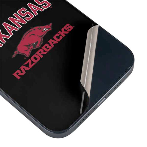 University of Arkansas-Fayetteville Razorbacks Black iPhone Skins